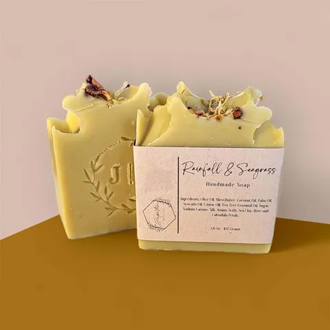 Soap bar in printed wrap